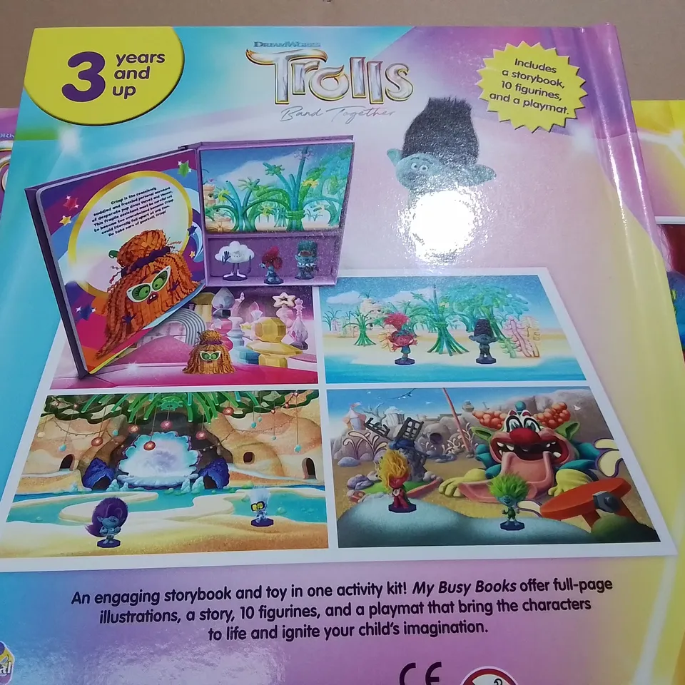 LOT OF 7 BRAND NEW TROLLS MY BUSY BOOKS
