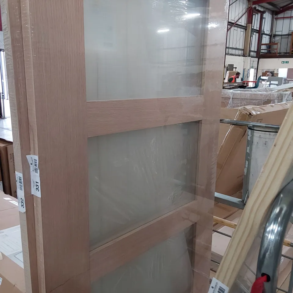 SHAKER STYLE 4 GLAZED PANEL INTERNAL DOOR 838 × 35 × 1981mm
