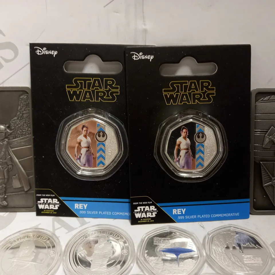 LOT OF 12 STAR WARS COINS & INGOTS