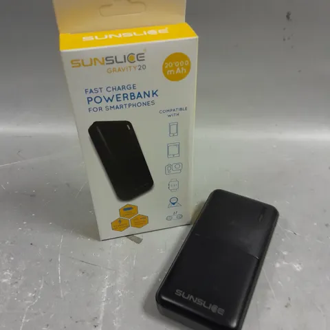 BOXED SUNSLICE GRAVITY 2.0 FAST CHARGE 20,000MAH POWERBANK