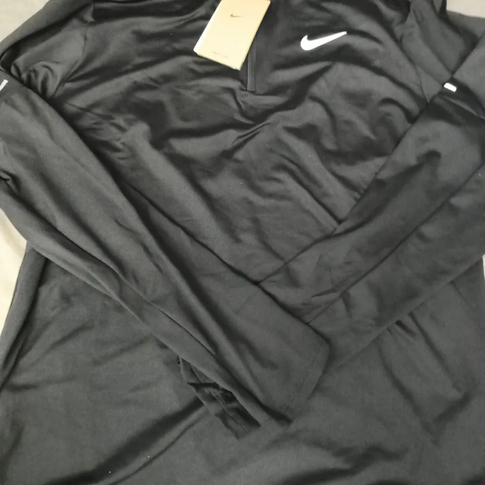 NIKE PACER MEN'S LONG SLEEVED RUNNING TOP IN BLACK SIZE MEDIUM