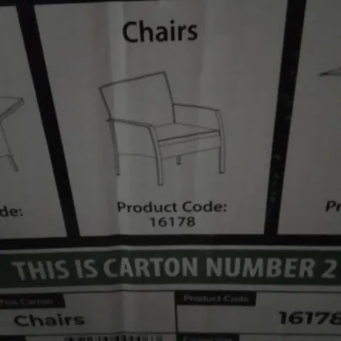 BOXED POLYWOOD X3 CHAIRS
