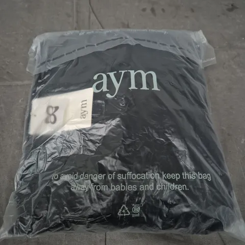 AYM JOY JUMPSUIT PETITE BLACK SIZE M 