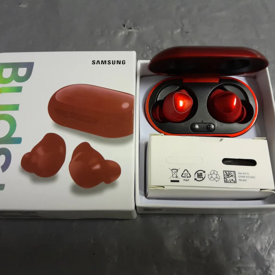 SAMSUNG BUDS+ EARBUDS IN RED