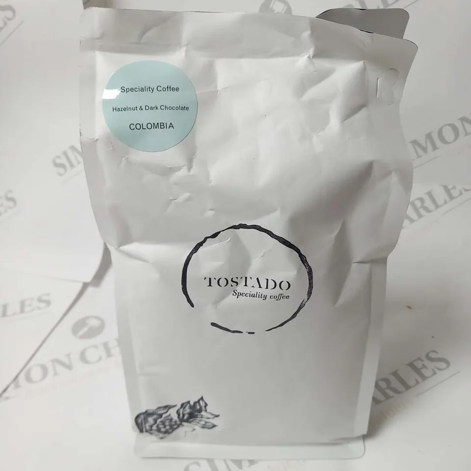 THREE BAGS OF TOSTADO HAZLENUT AND DARK CHOCOLATE COLOMBIA 500G