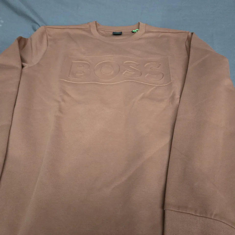 BOSS BROWN SWEATSHIRT - LARGE