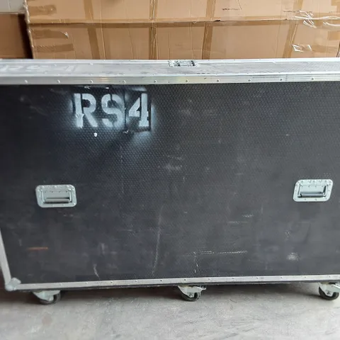 LARGE WHEELED FLIGHT CASE - DIMENSIONS APPROXIMATELY 170 X 116 X 36CM