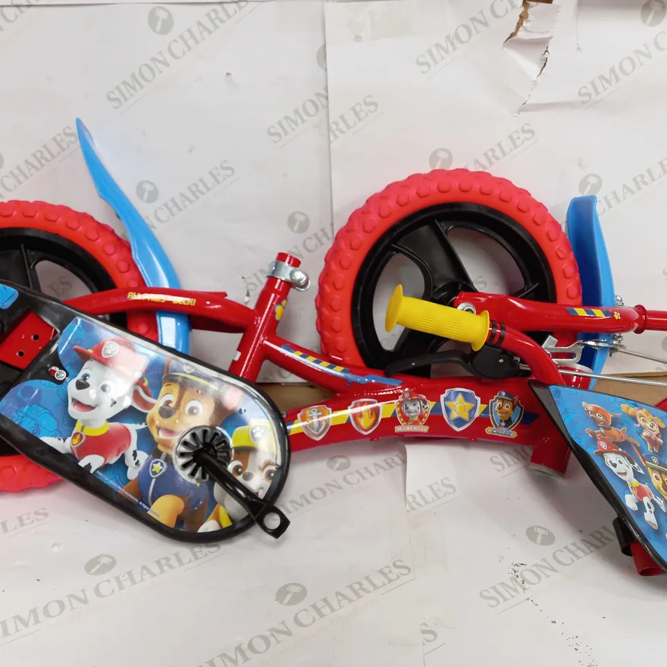 PAW PATROL 12" BIKE (BOX WATER DAMAGED)  RRP £129.99