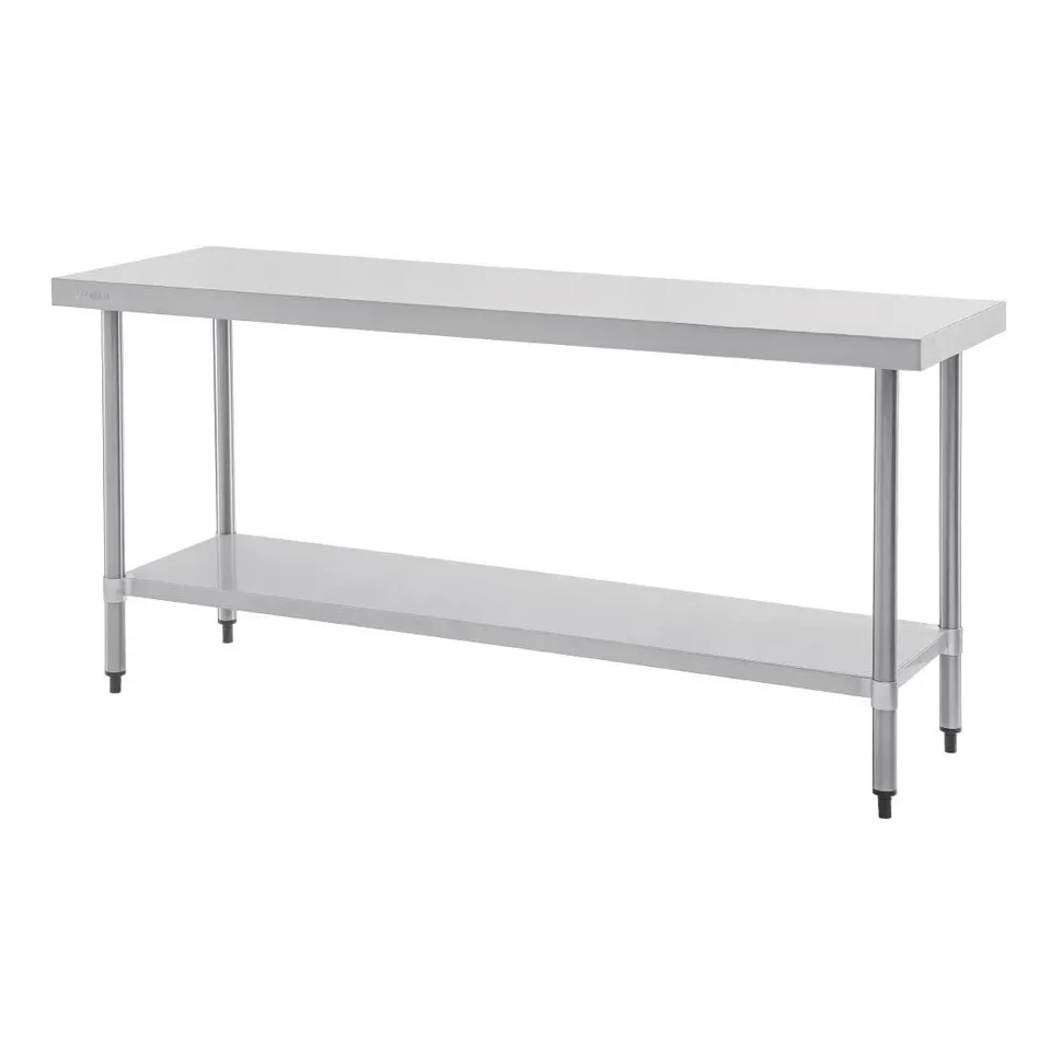 BOXED VOGUE STAINLESS STEEL PREP TABLE