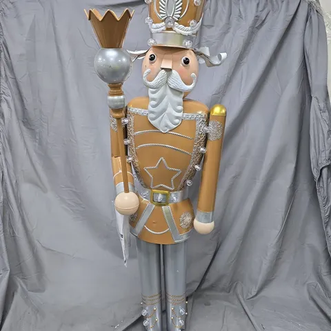 GOLD/SILVER GIANT NUTCRACKER ORNAMENT