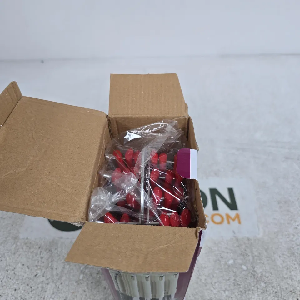 PRIME RED 24PC CUTLERY SET WITH METAL STAND