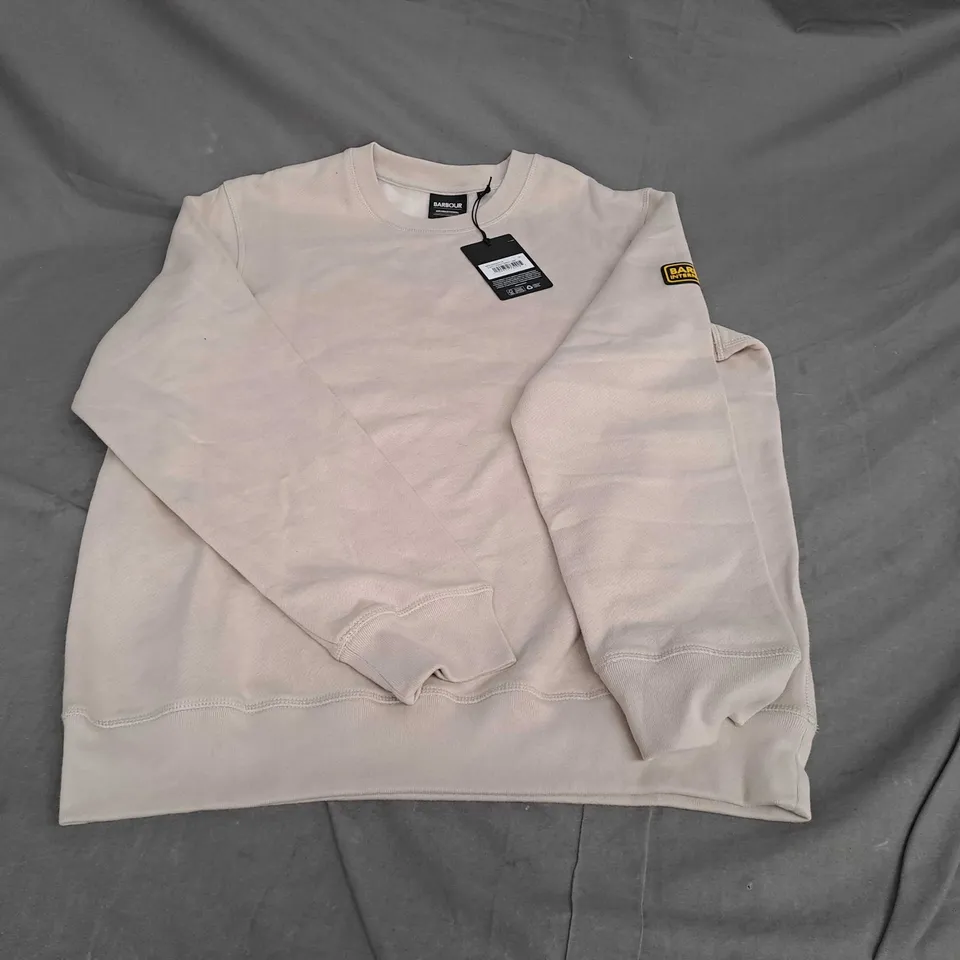 BARBOUR INTERNATIONAL BEIGE JUMPER SIZE M