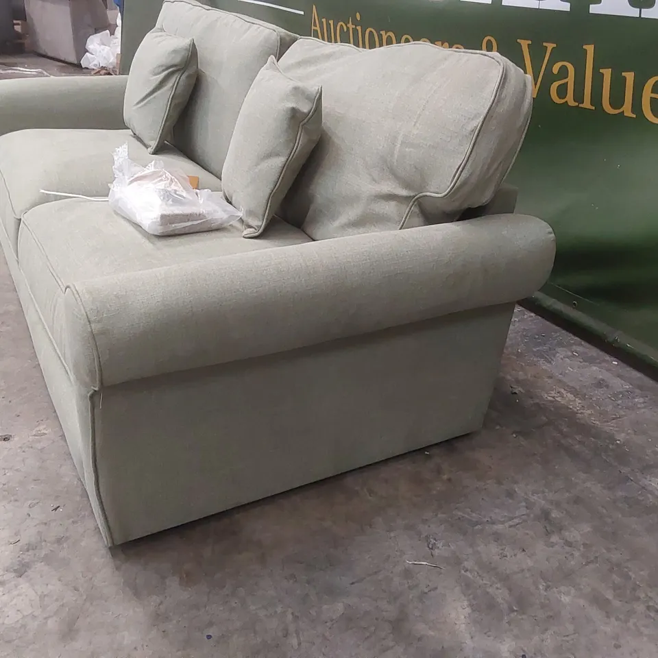 QUALITY DESIGNER WILLIAM 3 SEATER FABRIC UPHOLSTERED SOFA