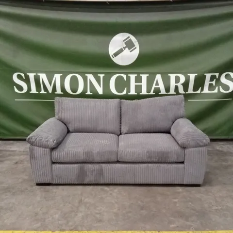 AMALFI STANDARD BACK FABRIC SOFA BED - CHARCOAL