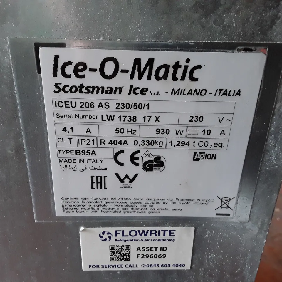 SCOTSMAN ICE-O-MATIC - ICEU 206 AS