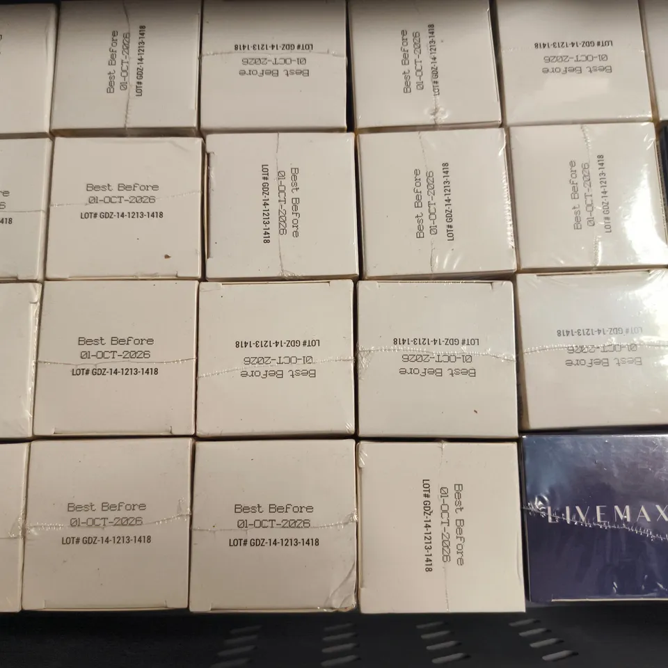 APPROXIMATELY 20 SEALED LIVEMAX NMN & RESVERATROL 1100MG FOOD SUPPLEMENT BOXES (60 CAPSULES PER BOX)