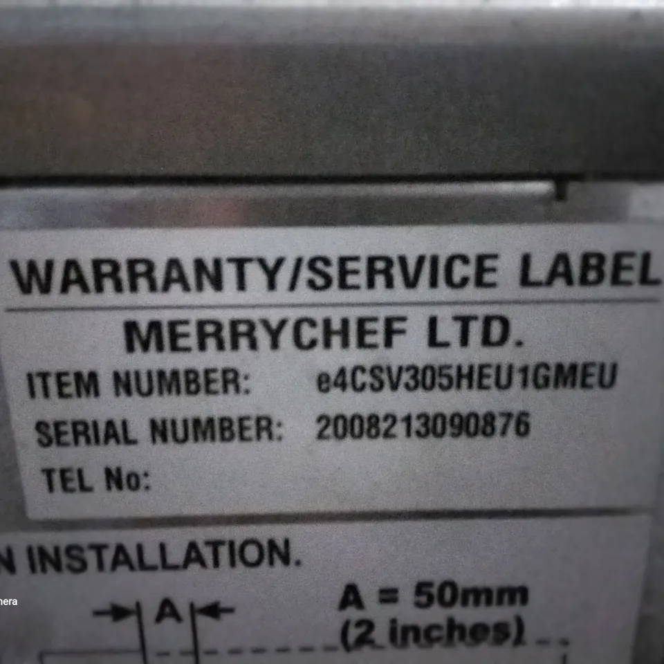 MERRY CHEF EIKON E4 MICROWAVE COMBINATION OVEN 