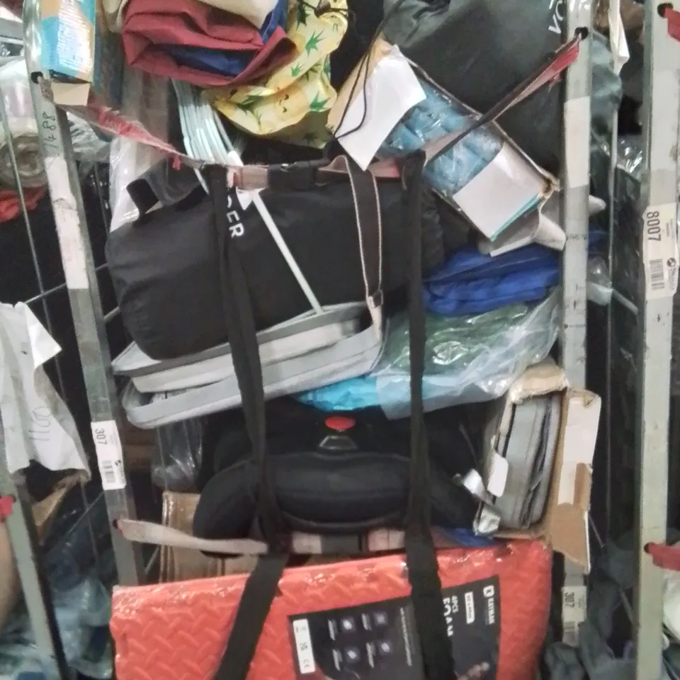 CAGE OF ASSORTED HOUSEHOLD GOODS AND PRODUCTS TO INCLUDE;CAR SEAT,PET POOL,WASHING BASKET 