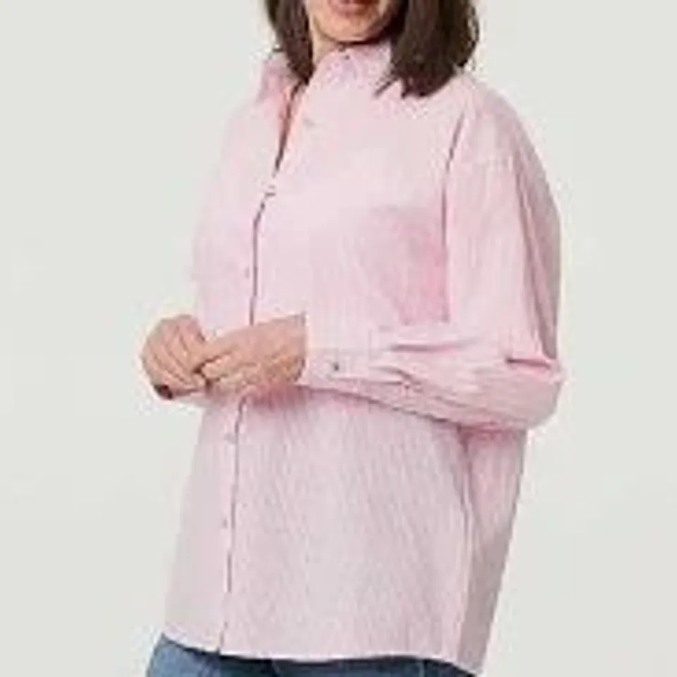 IZABEL LONDON 100 PERCENT COTTON SHIRT PINK SIZE 8