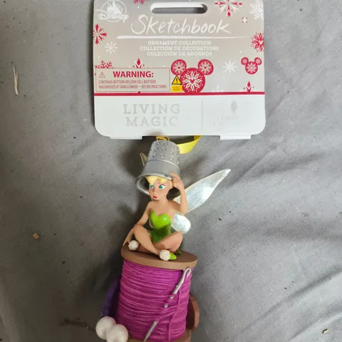 APPROXIMATELY 10 DISNEY SKETCHBOOK TINKER BELL ORNAMENTS