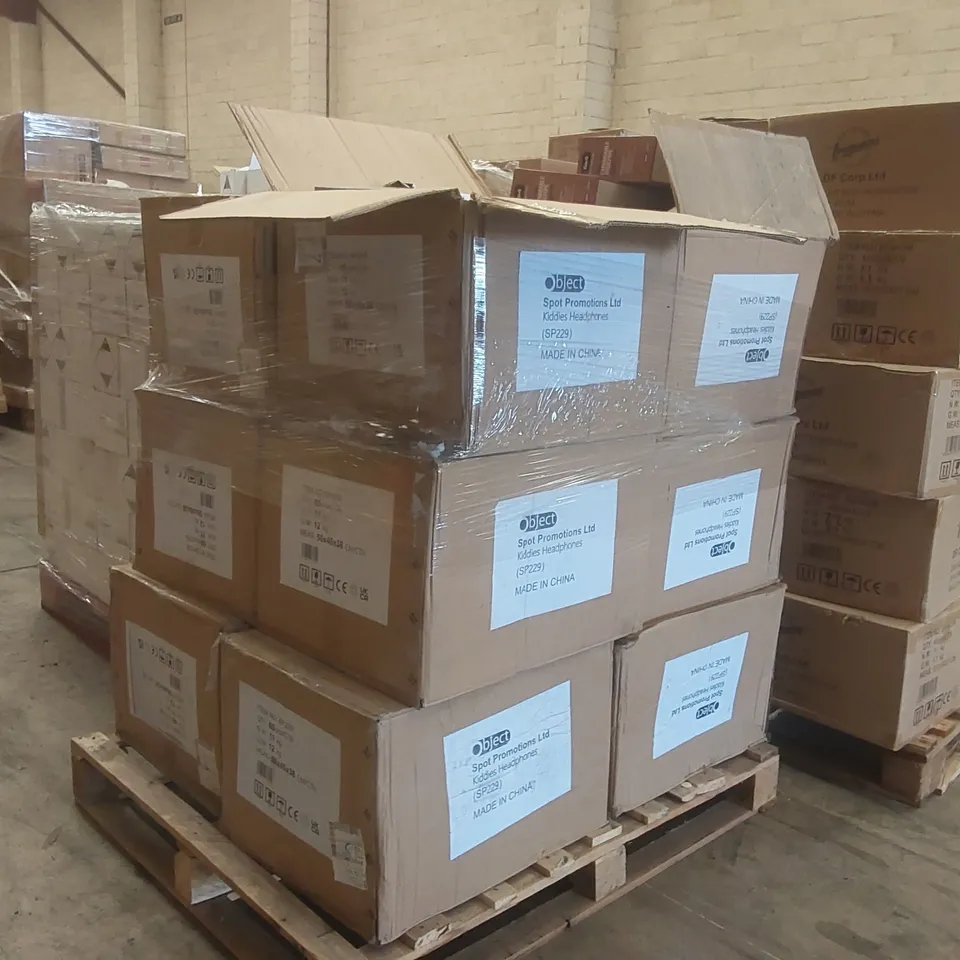 PALLET CONTAINING APPROXIMATELY 630 KID'S HEADPHONES