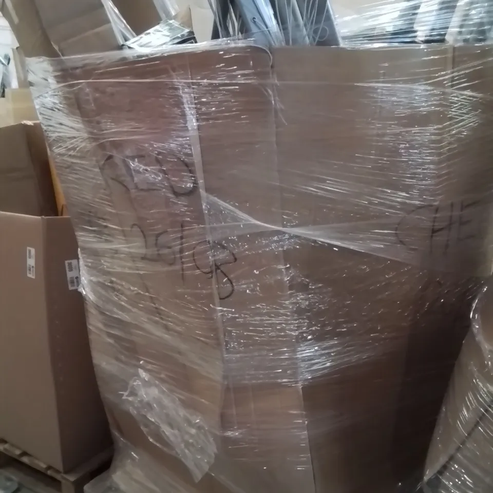 PALLET OF ASSORTED HOUSEHOLD GOODS AND PRODUCTS TO INCLUDE;CLOTHES AIRER,GAZEBO,NECK FAN,KETTLE