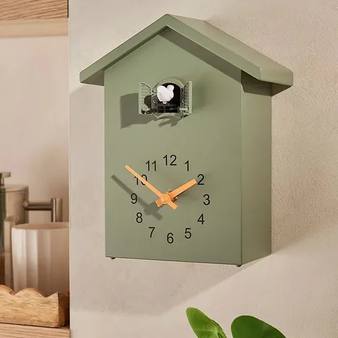 BOXED GREEN CUCKOO WALL CLOCK 