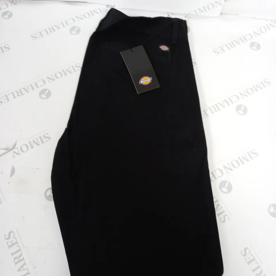 DICKIES KERMAN BLACK TROUSERS SIZE W34 L32
