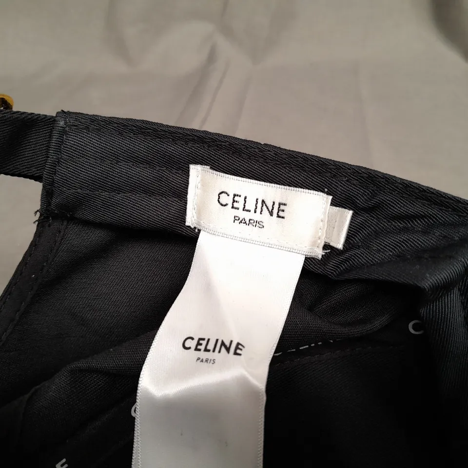 CELINE PARIS BLACK CAP 