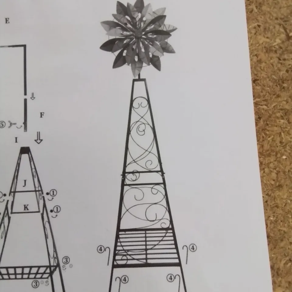 BOX3D METAL WINDMILL WITH STAND