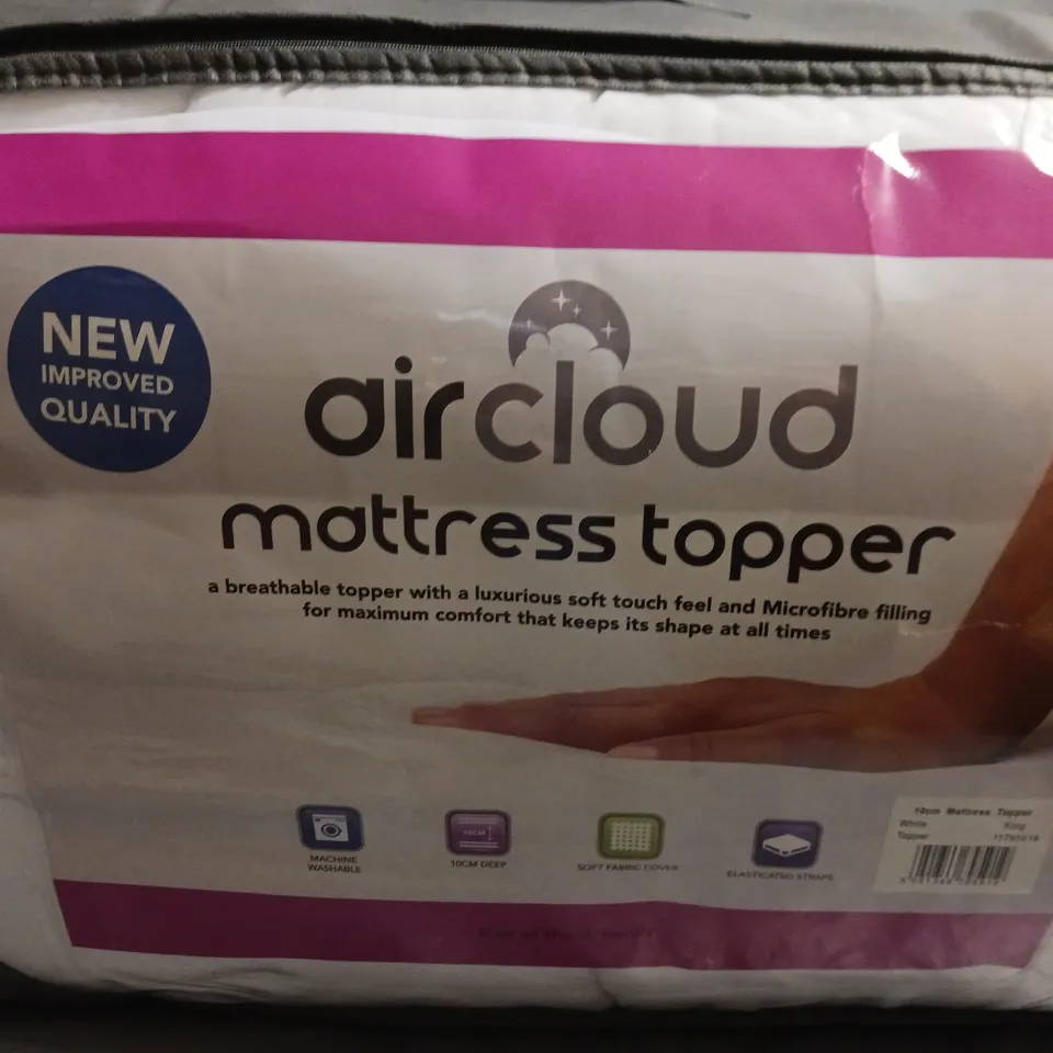 AIRCLOUD HOTEL QUALITY MATTRESS TOPPER KING BED 10CM