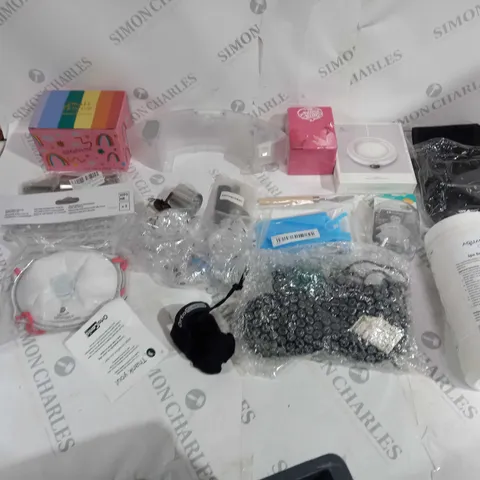 APPROXIMATELY 10 ASSORTED HOUSEHOLD GOODS TO INCLUDE ORTOCANIS, SMALL TALK CUP, CUP HEATER, AND SPA BROMINE TABLETS ETC.
