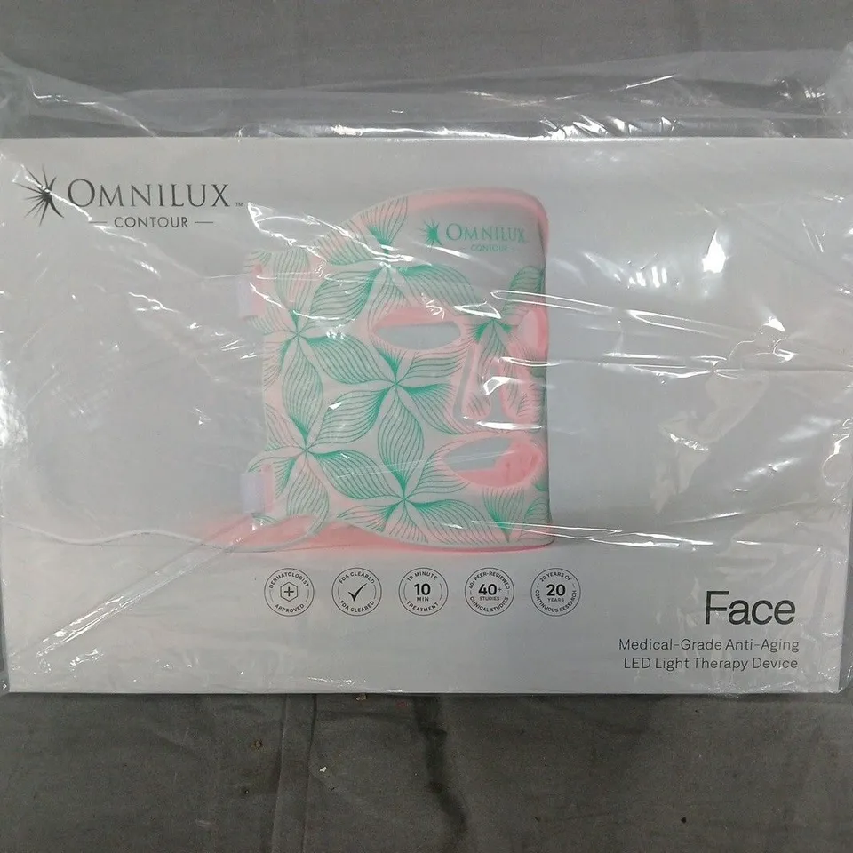 SEALED OMNILUX CONTOUR FACE LED LIGHT THERAPY DEVICE 