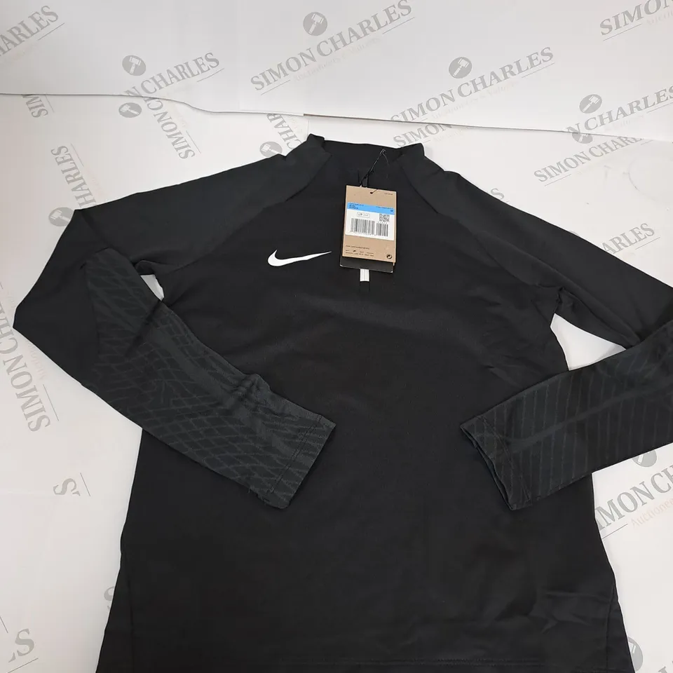 NIKE LOGO 1/4 ZIP FELX DRI-FIT SHIRT SIZE M - KIDS 