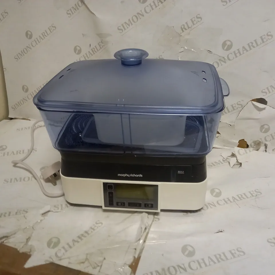MORPHY RICHARDS INTELLISTEAM COMPACT FOOD STEAMER