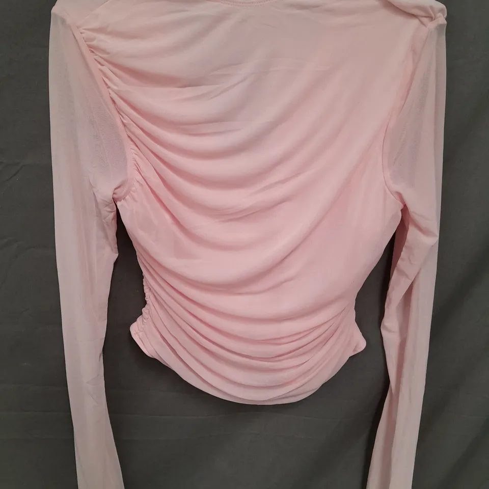 MARS THE LABEL RUCHED FRONT TOP PINK SIZE 16