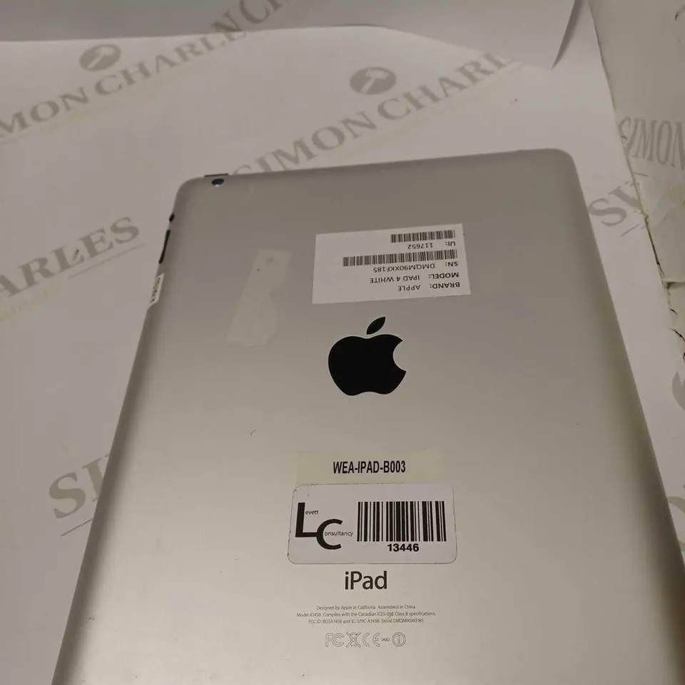 APPLE WHITE IPAD 4 DMQM90XKF185