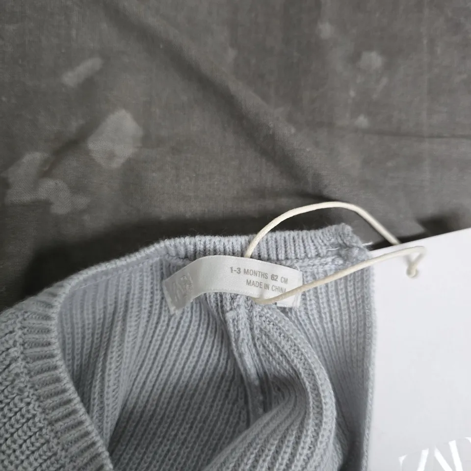 ZARA BABY CARDIGAN – GREY, 1-3 MONTHS (62 CM)