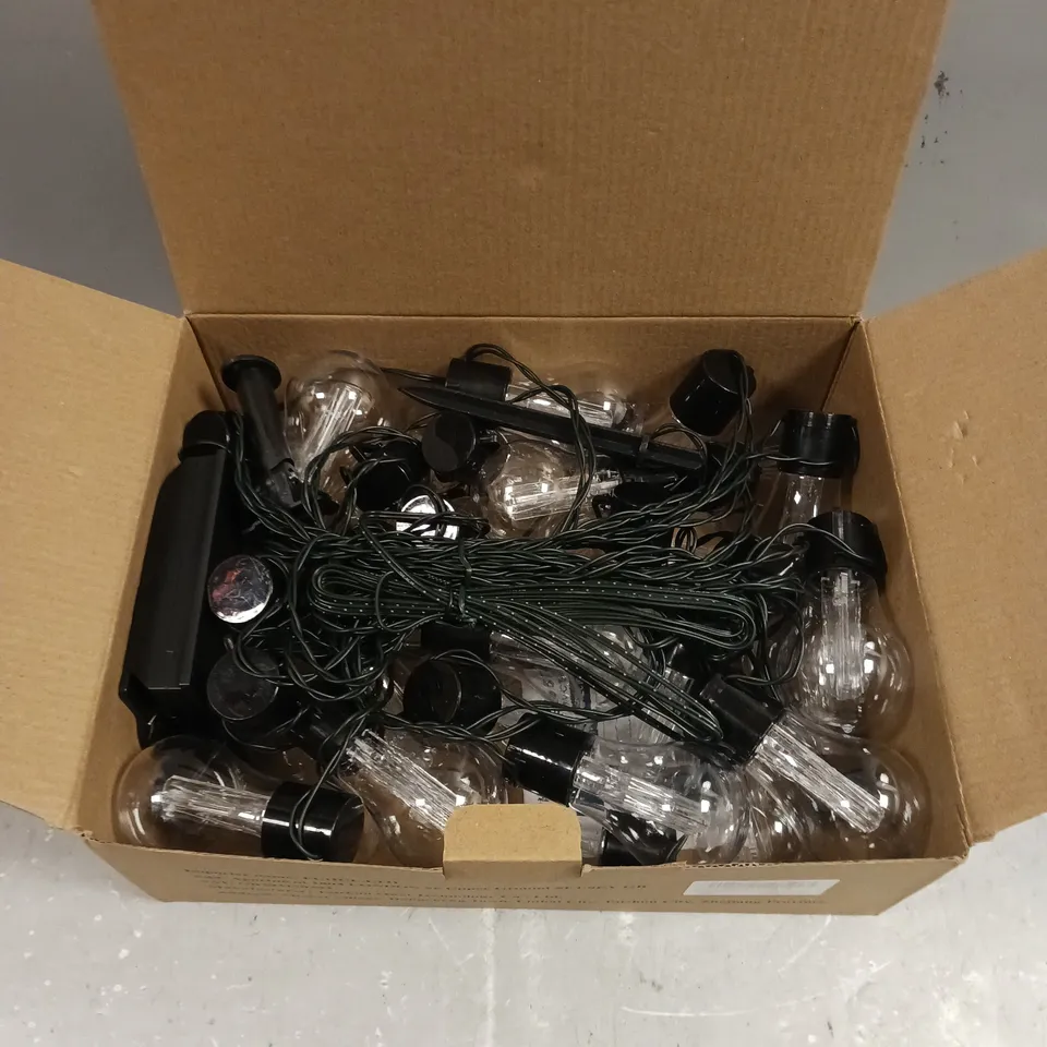 BOXED ULIGHTOWN SOLAR FESTOON OUTDOOR LIGHTS 