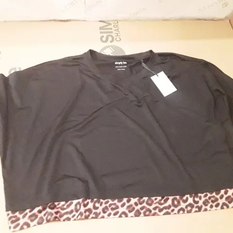 BOXED BRAND NEW SIMPLY BE T SHIRTS SIZE 24 LEOPARD AND BLACK COLOUR APPROXIMATELY 40 PIECES