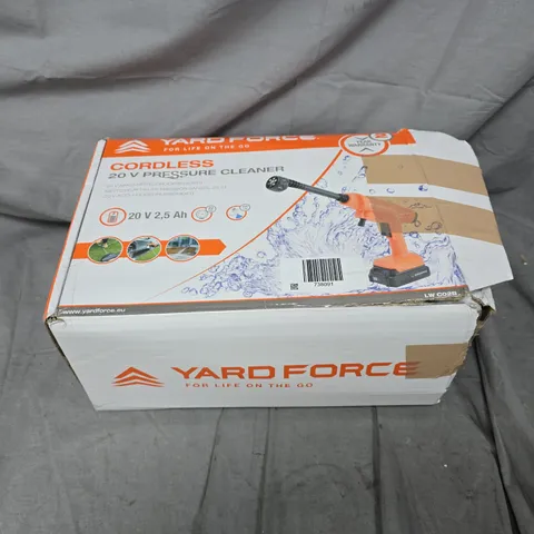 YARD FORCE 20V CORDLESS PRESSURE WASHER