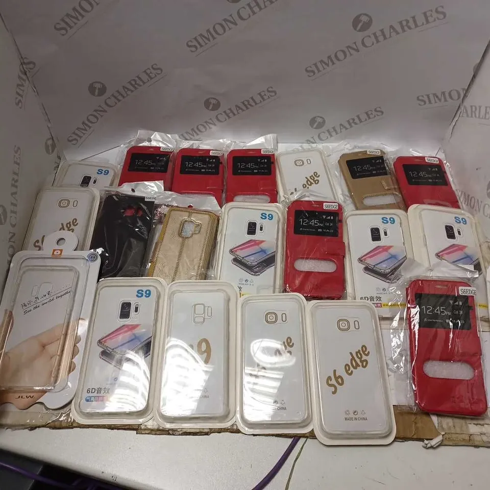 ASSORTED LOT OF 20 PHONE CASES TO INCLUDE DIFFERENT COLOURS AND STYLES 