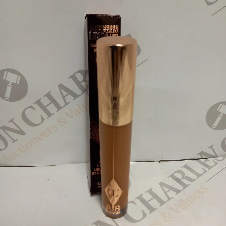 BOXED CHARLOTTE TILBURY AIR BRUSH FLAWLESS LIP BLUR LIQUID LIPSTICK 6.8ML - NUDE BLUR 