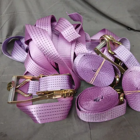 HEAVY DUTY RATCHET STRAPS IN PURPLE