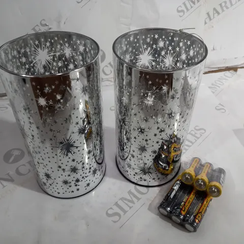 LUXA SET OF 2 PROJECTION TWINKLER LAMPS - STAR DESIGN
