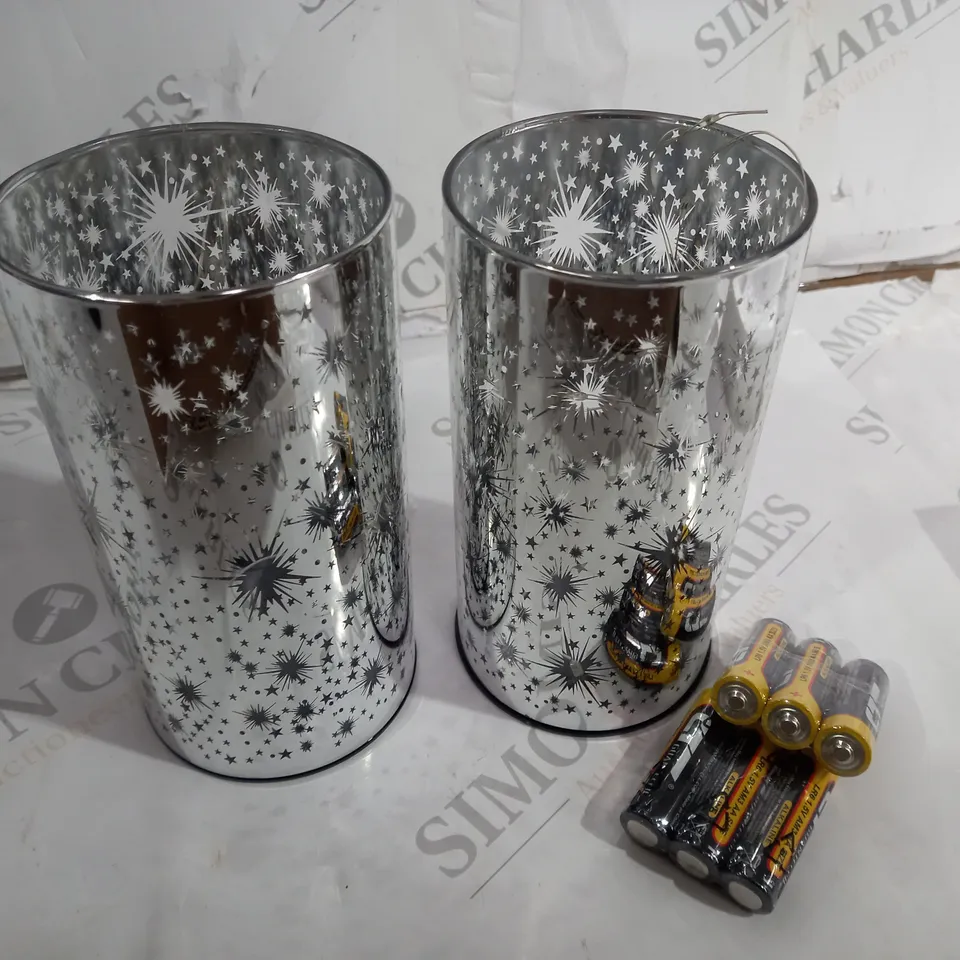 LUXA SET OF 2 PROJECTION TWINKLER LAMPS - STAR DESIGN 