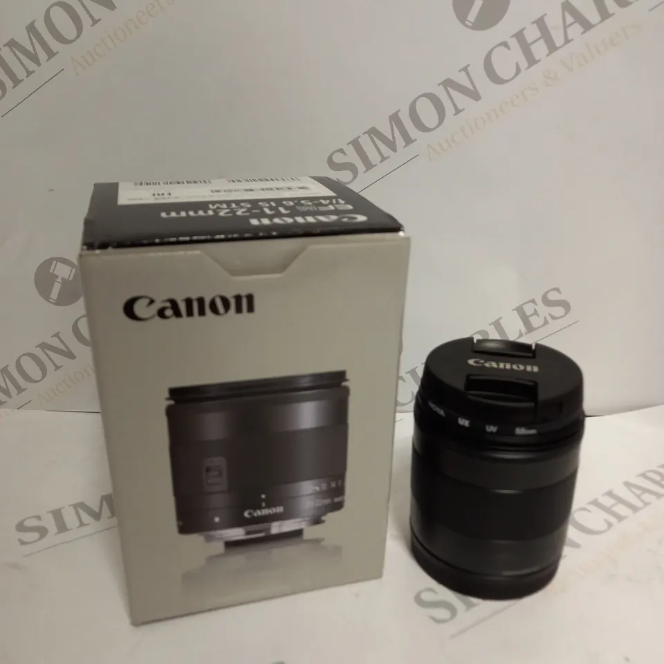 BOXED CANON EFM 11-22MM F/4 ZOOM LENS