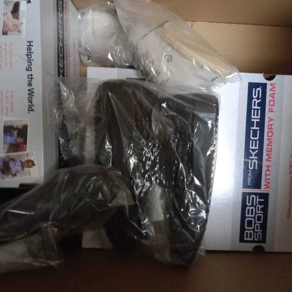 BOX OF APPROXIMATELY 8 ASSORTED PAIRS OF SHOES IN VARIOUS STYLES AND SIZES TO INCLUE RIEKER, SKECHERS, ETC