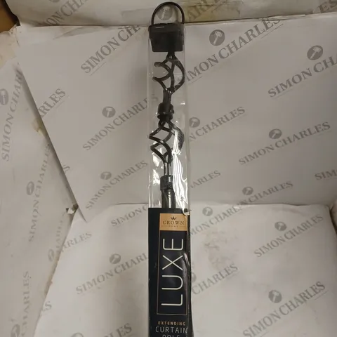 CROWN HOME LUXE EXTENDING CURTAIN POLE 122CM X 213CM - COLLECTION ONLY