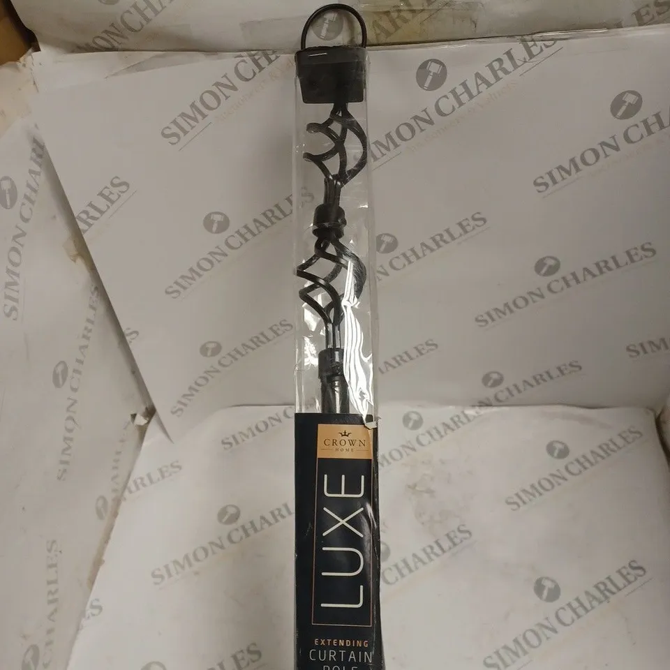 CROWN HOME LUXE EXTENDING CURTAIN POLE 122CM X 213CM - COLLECTION ONLY